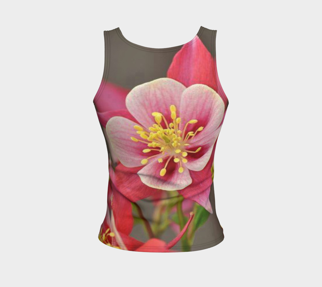 Such a lovely flowers, on fitted tank top preview #2