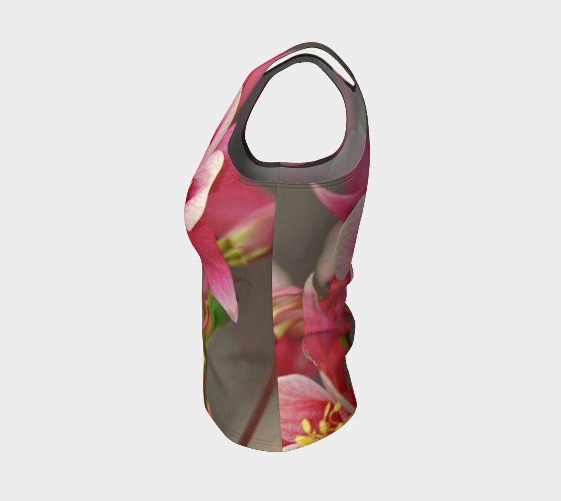 Such a lovely flowers, on fitted tank top preview #3