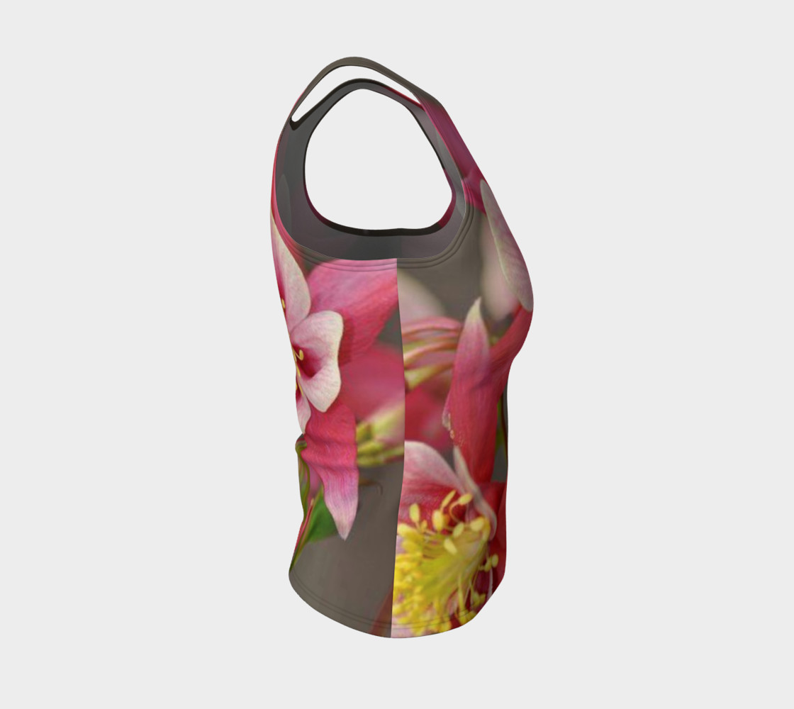 Such a lovely flowers, on fitted tank top preview #4