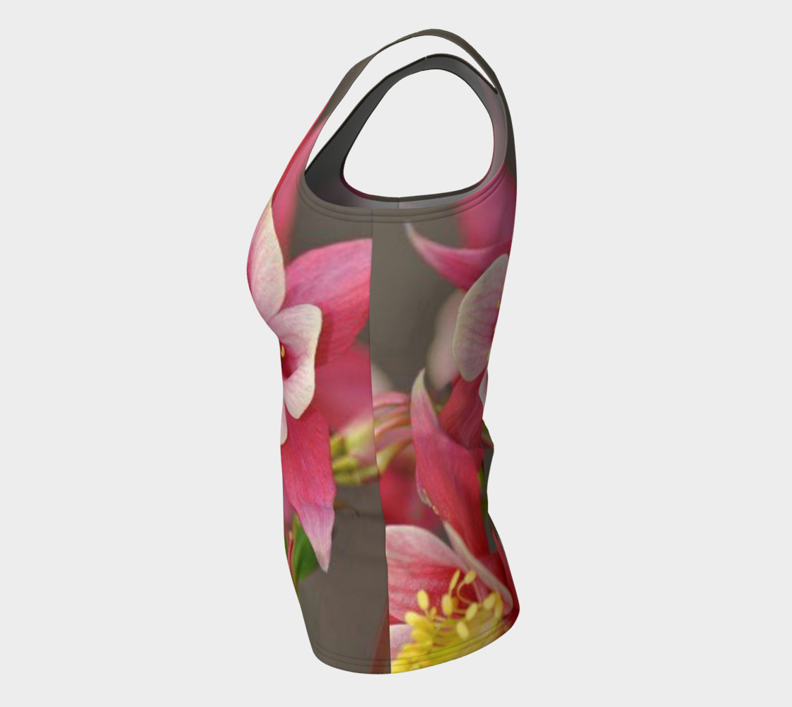 Lovely amaryllis fire chic, on fitted tank top preview #7