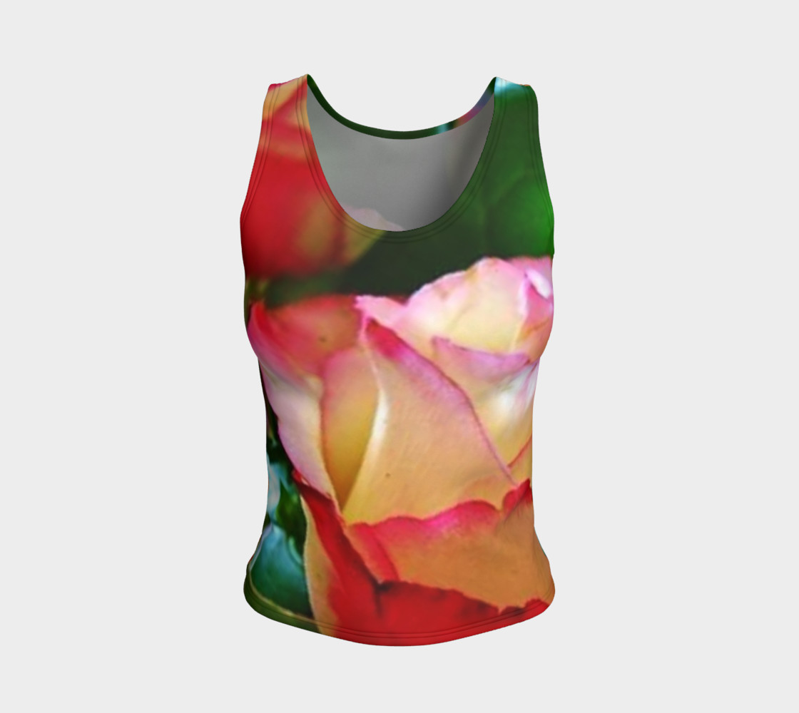 Velvet rose, fitted tank top clothing.. preview #1