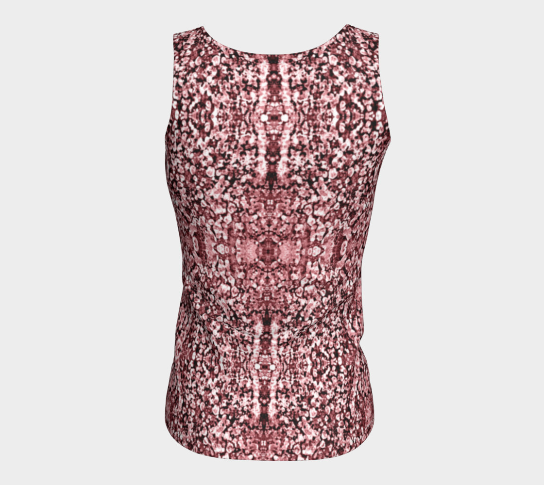 Rose Stone Mosaic Fitted Tank Top preview #6