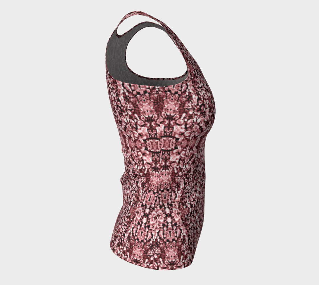 Rose Stone Mosaic Fitted Tank Top preview #8