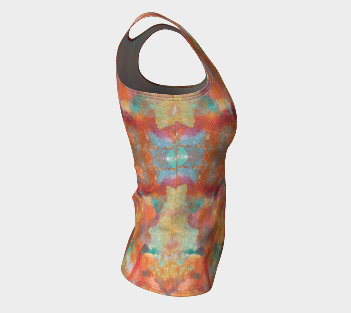 Aperçu de Desert Sunset Fitted Tank Top #8