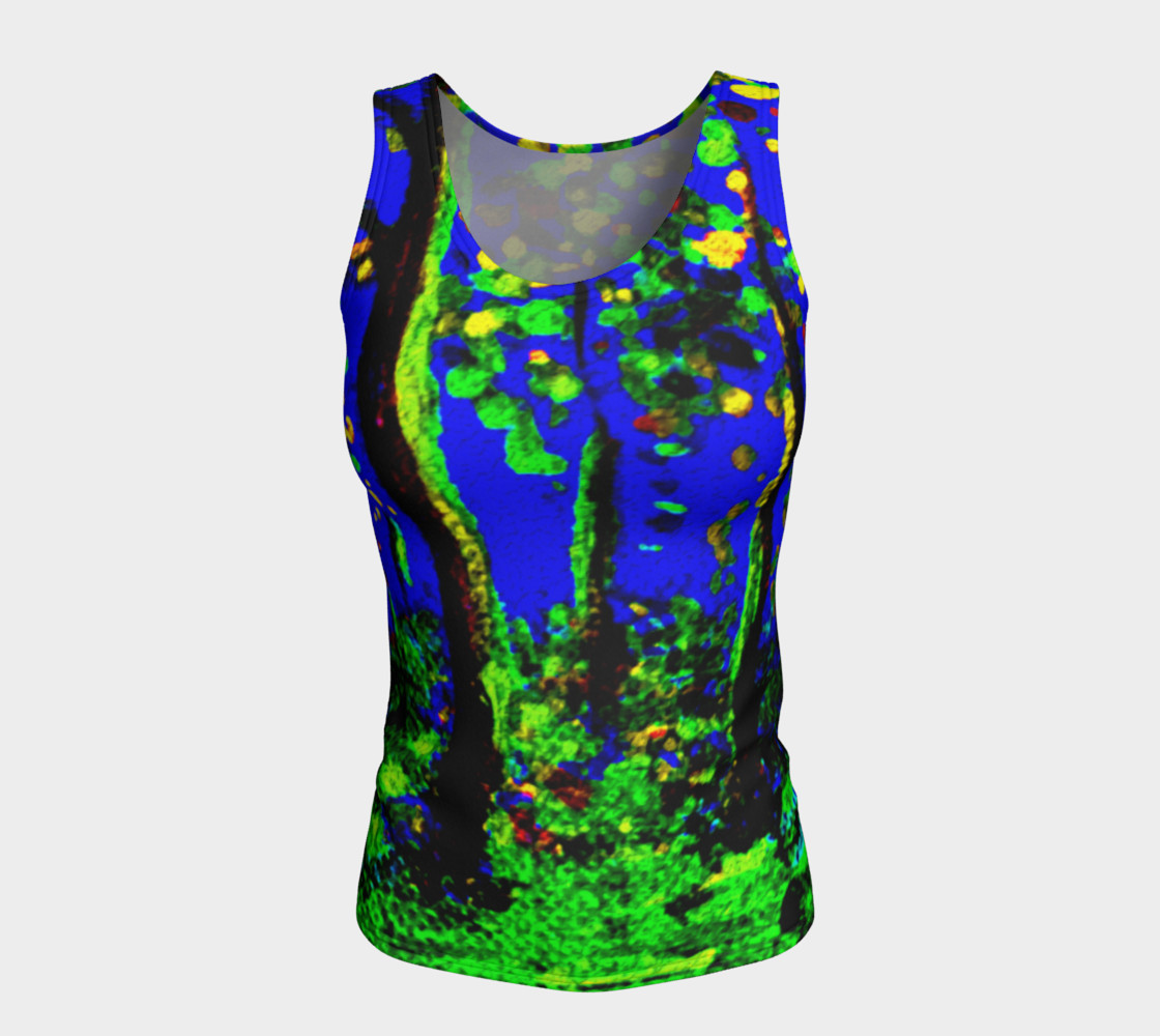 Aperçu de Magic Trees at Midnight Fitted Tank #5