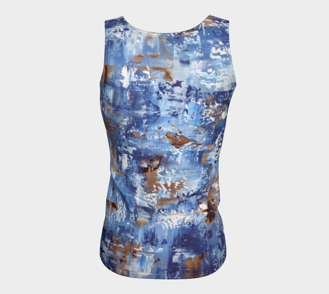 Blue fitted T Original MEC art printed preview #6