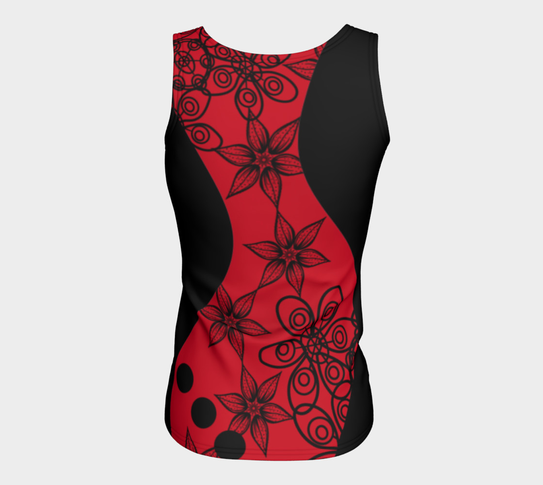 Rose Red Tank Fitted thumbnail #7
