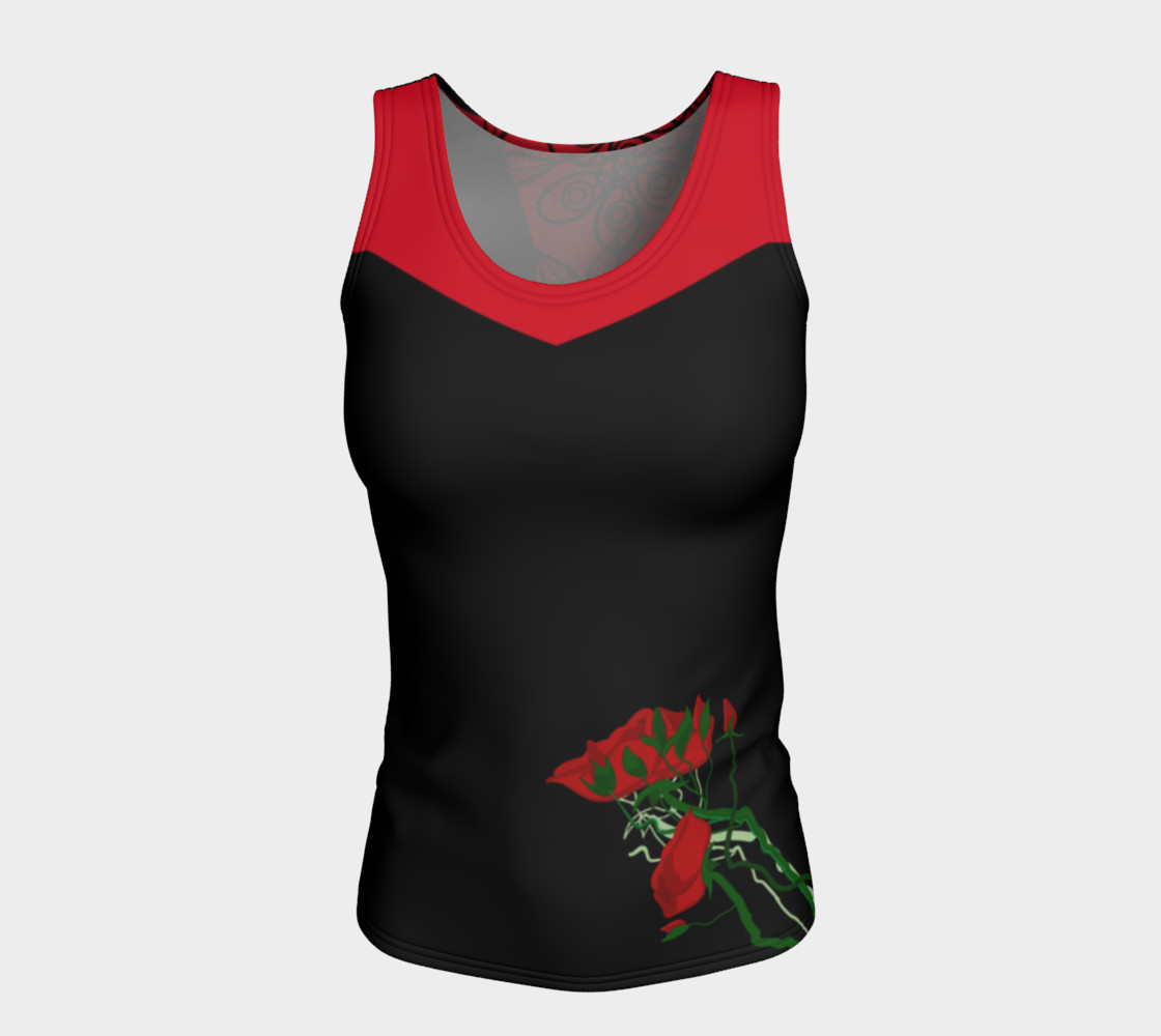 Rose Red Tank Fitted thumbnail #6