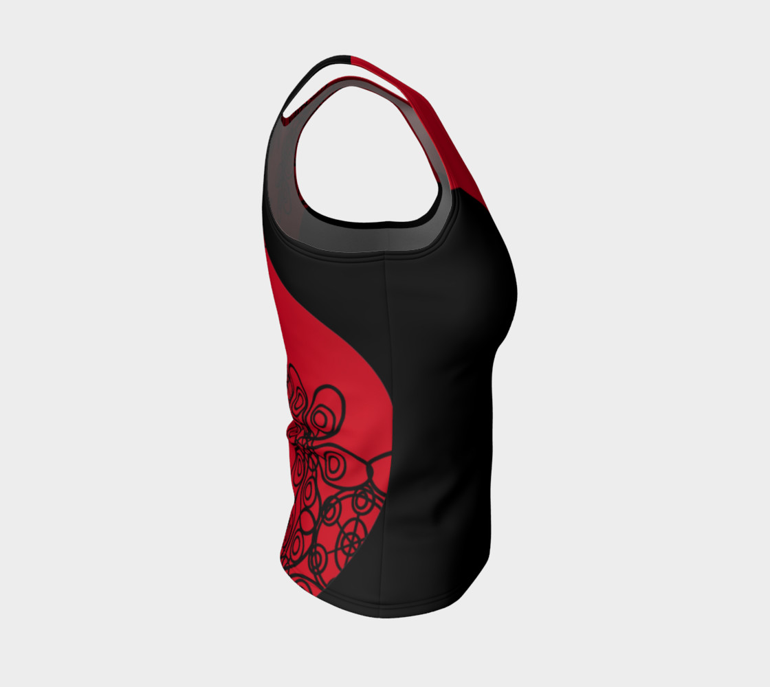 Rose Red Tank Fitted thumbnail #5