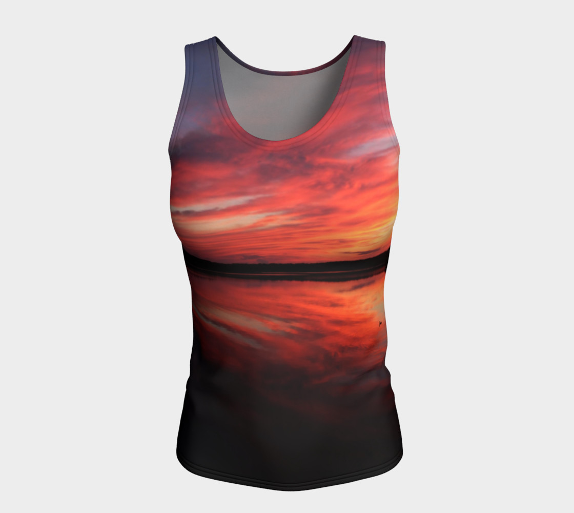 Sunset Symmetry - Sunset over Wallace Lake, N.S. preview #5