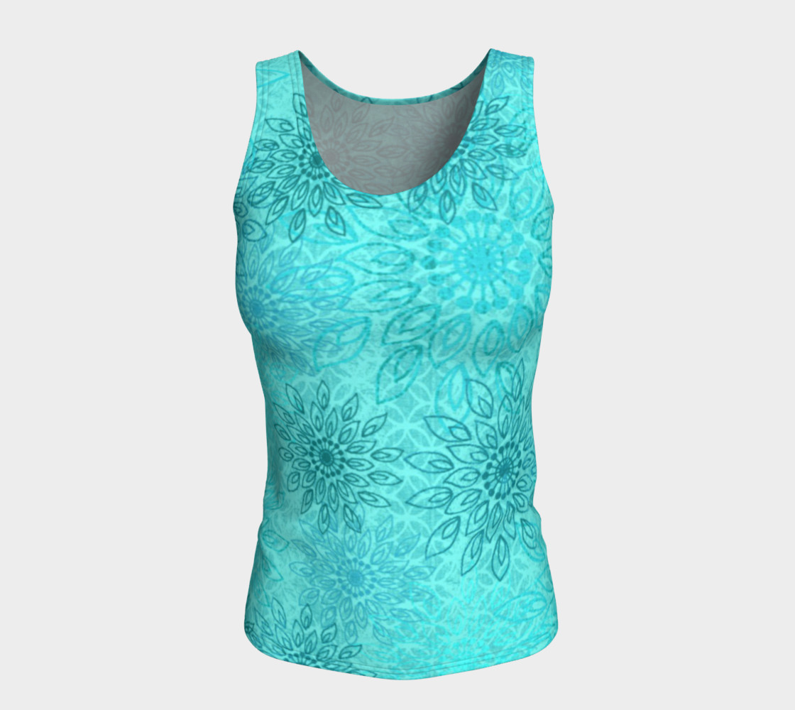 Umsted Design Boho Gypsy Flower Fitted Crop Tops preview #5