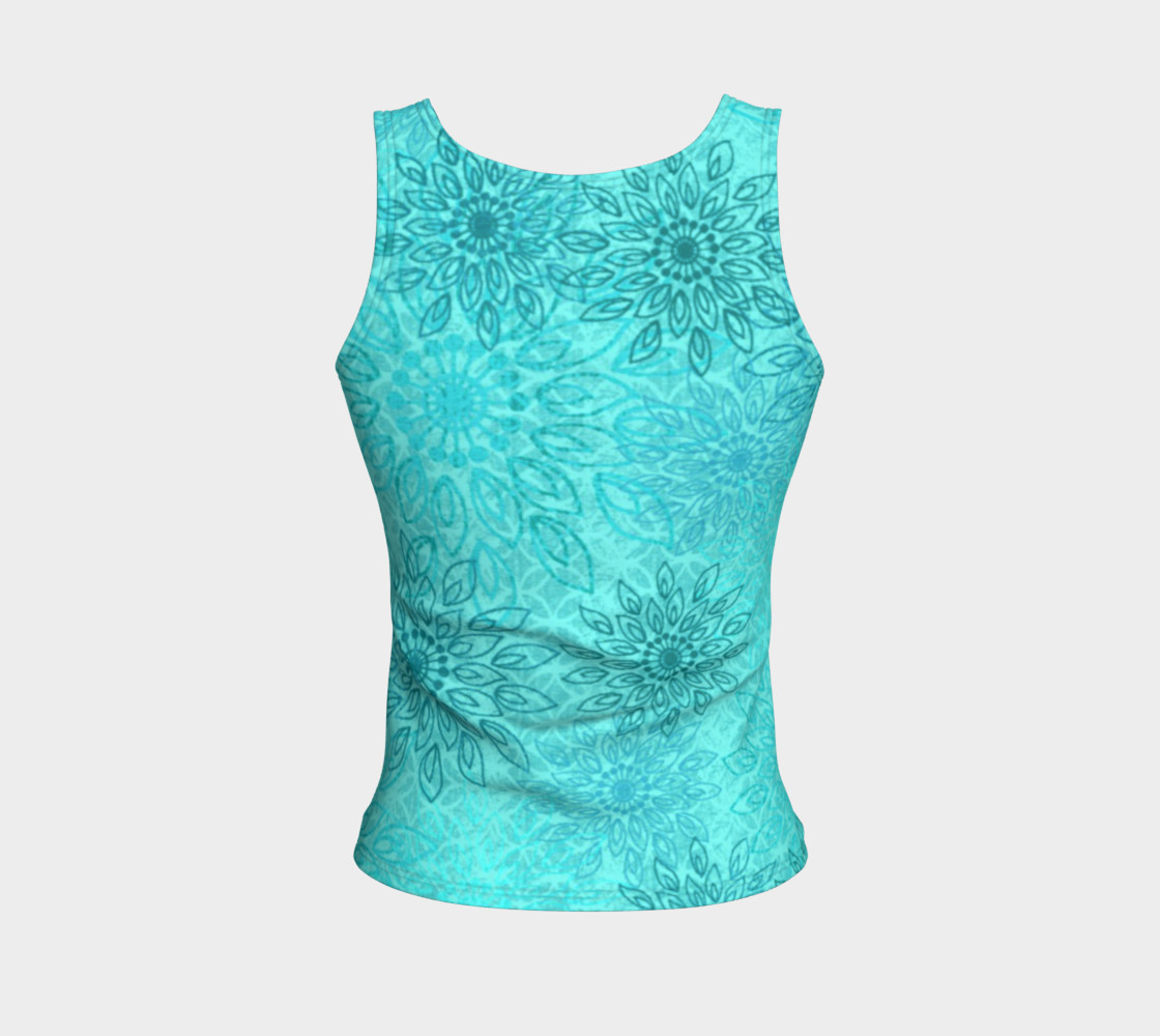 Umsted Design Boho Gypsy Flower Fitted Crop Tops preview #2