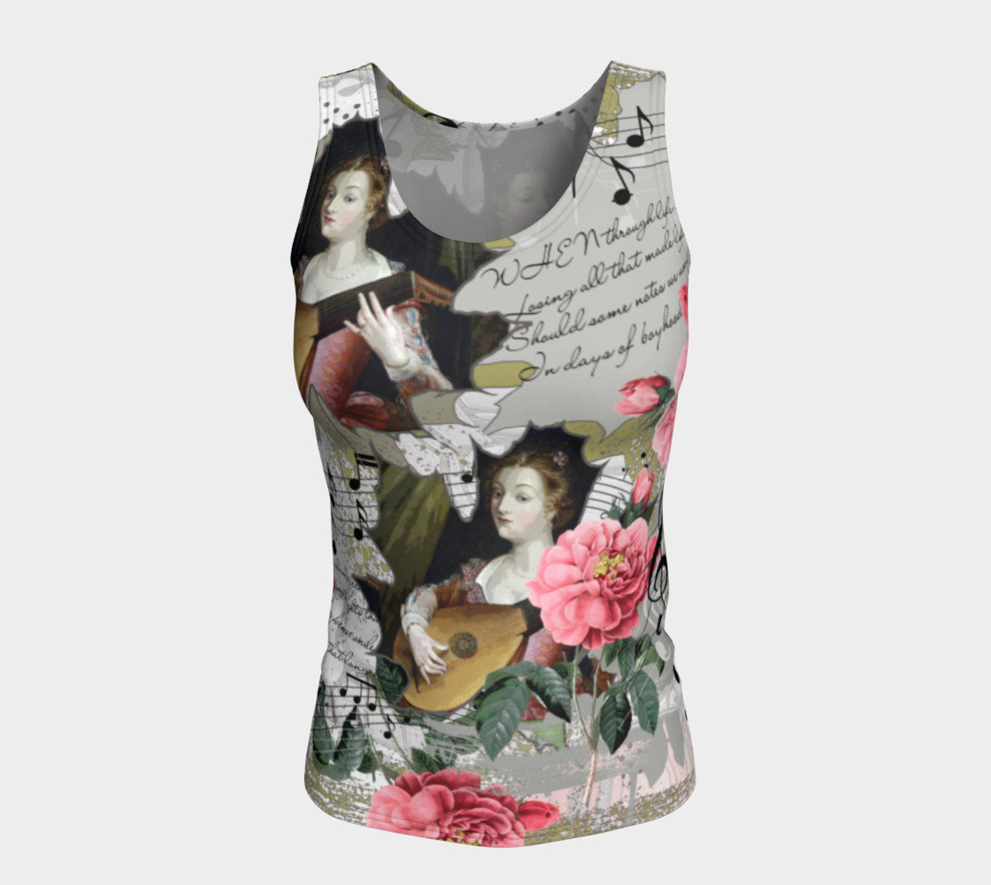Music Fitted Tank Top preview #5