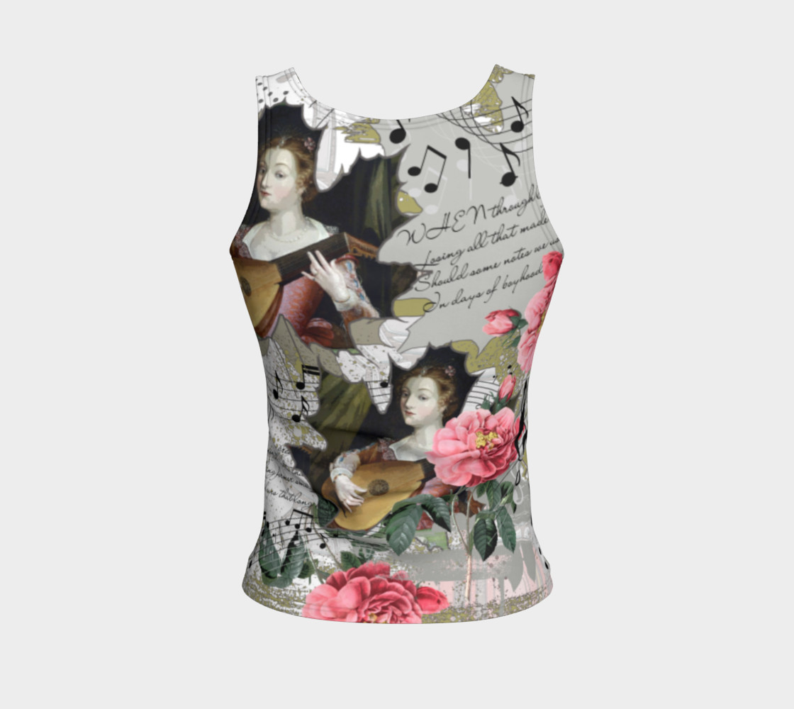 Music Fitted Tank Top preview #2