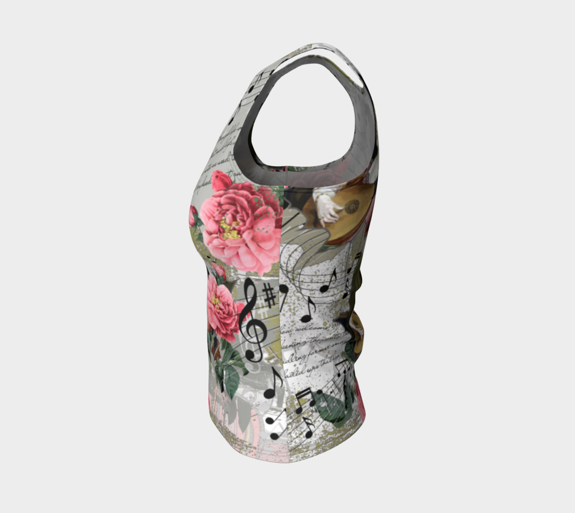 Music Fitted Tank Top preview #3