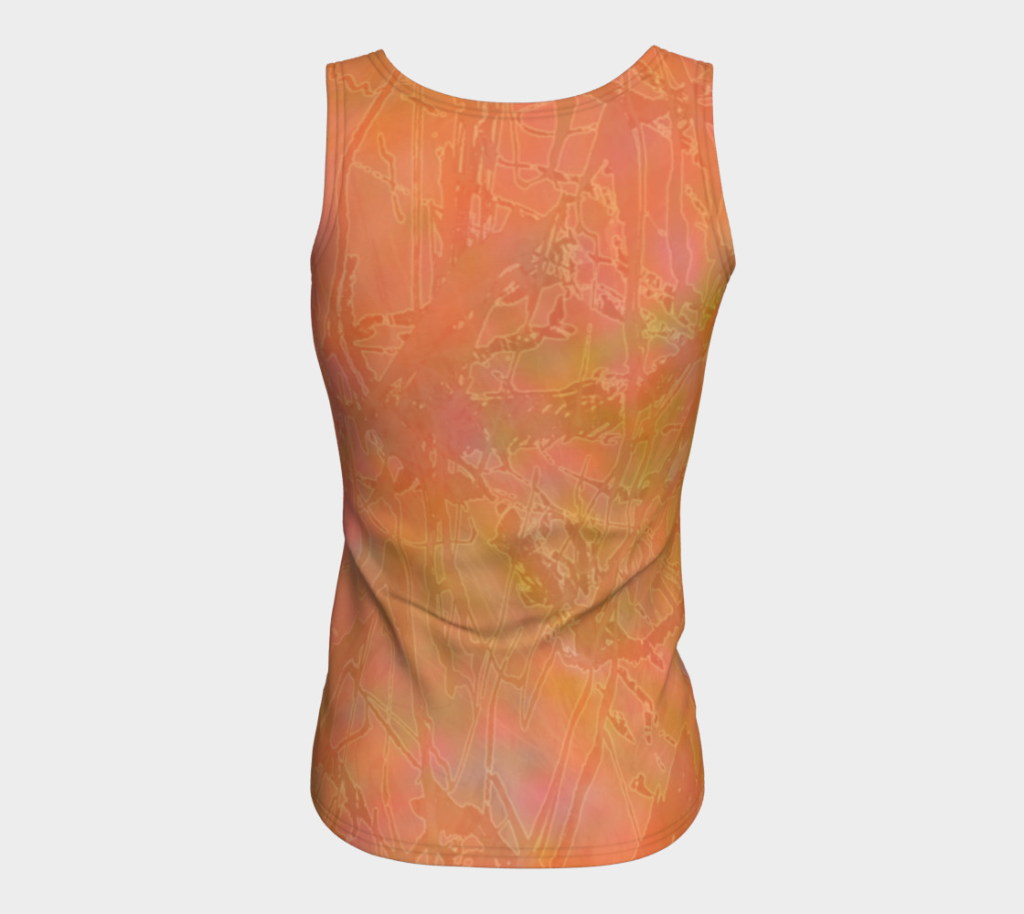 Aperçu de Orange Sherbet Fitted Tank #6