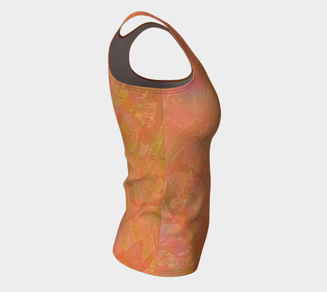 Aperçu de Orange Sherbet Fitted Tank #8