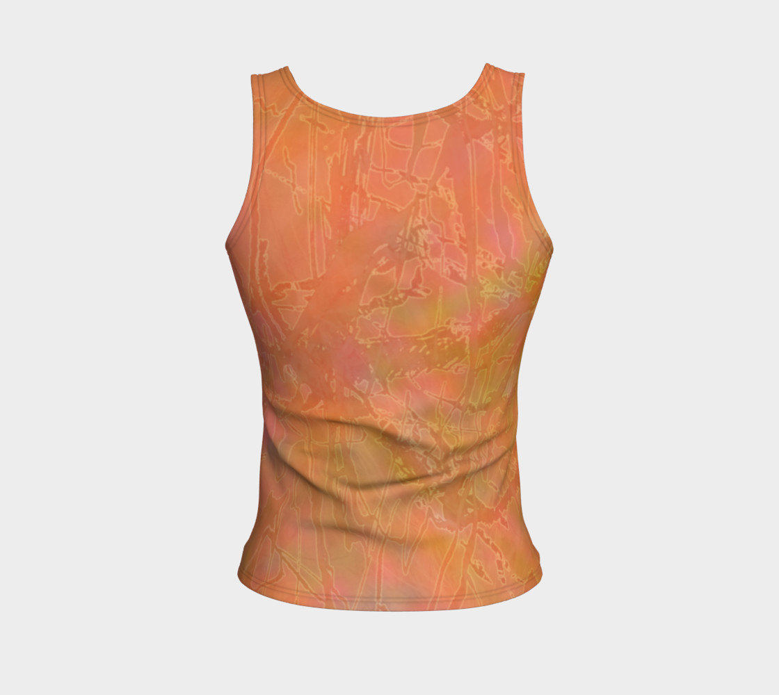 Aperçu de Orange Sherbet Fitted Tank #2