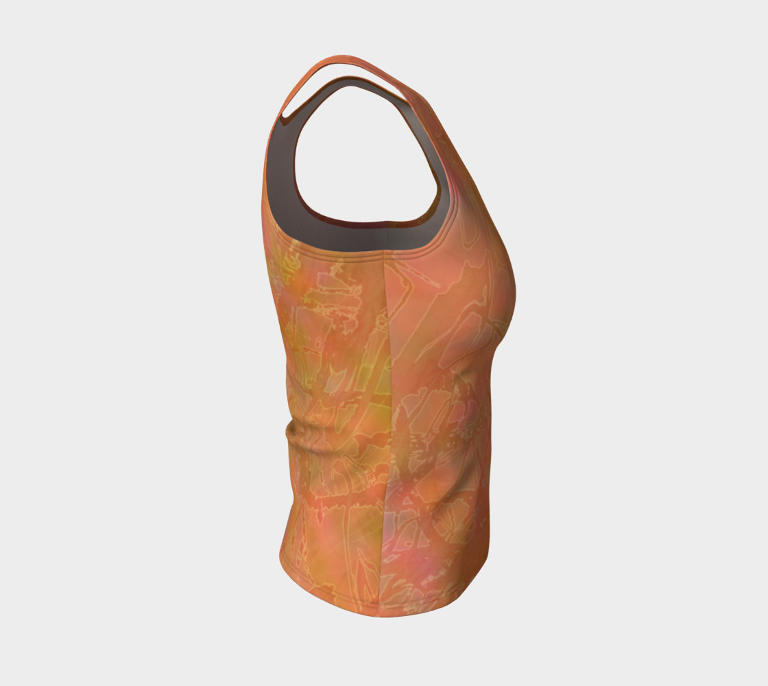 Aperçu de Orange Sherbet Fitted Tank #4
