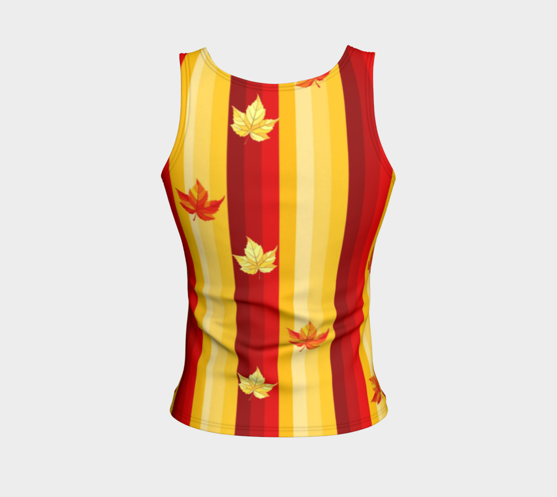 autumn leaves and stripes preview #2