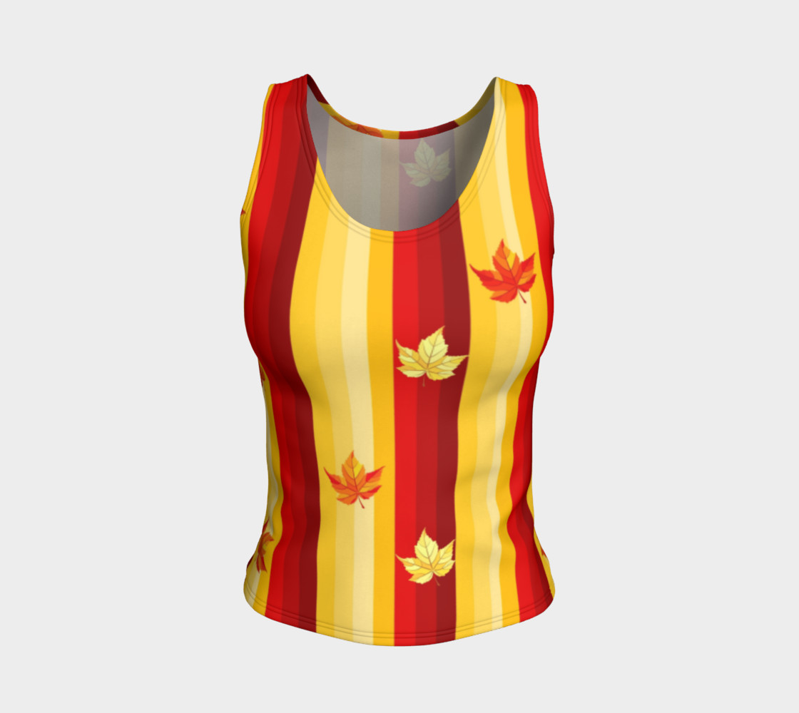 autumn leaves and stripes preview #1