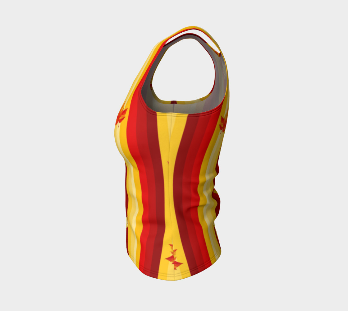 autumn leaves and stripes preview #3