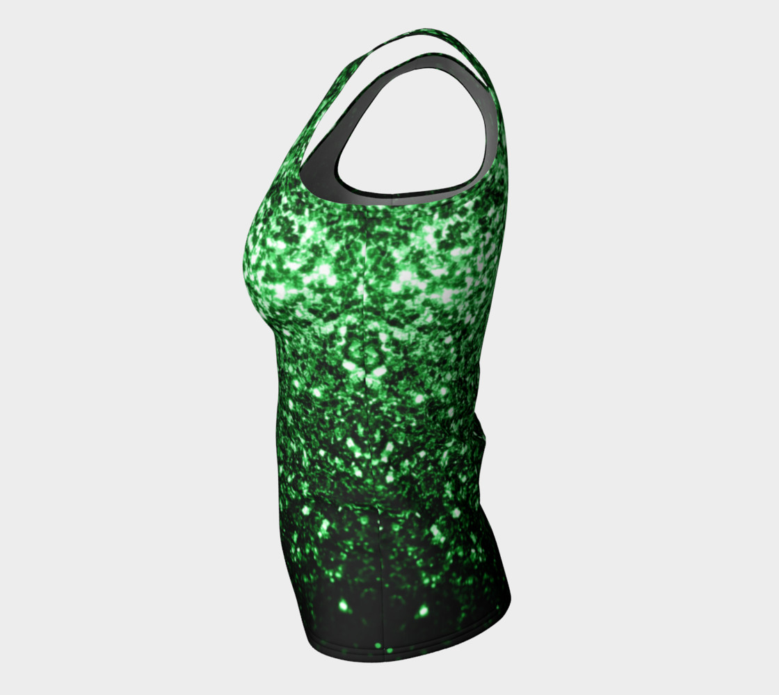 Aperçu de Beautiful Glamour Dark Green glitter sparkles #7