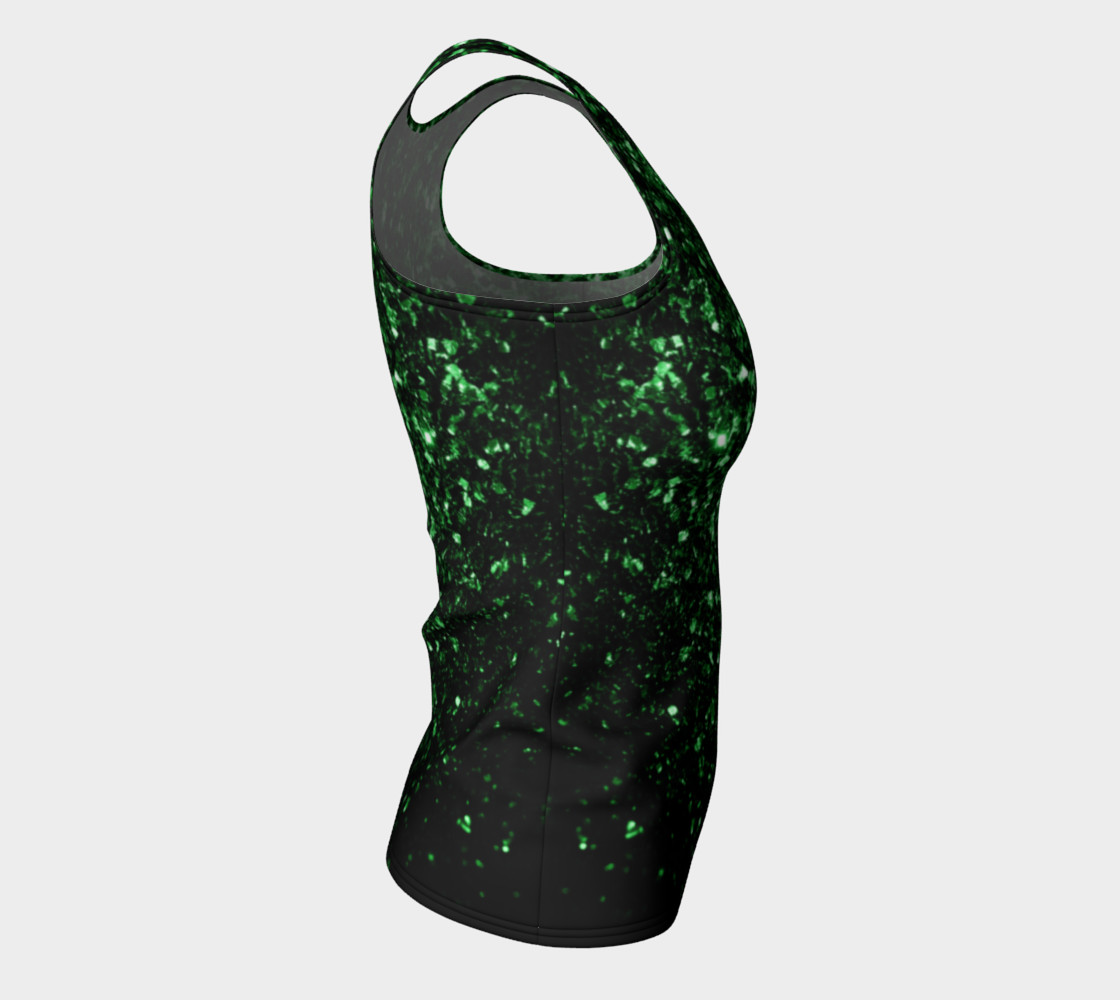 Aperçu de Beautiful Glamour Dark Green glitter sparkles #8
