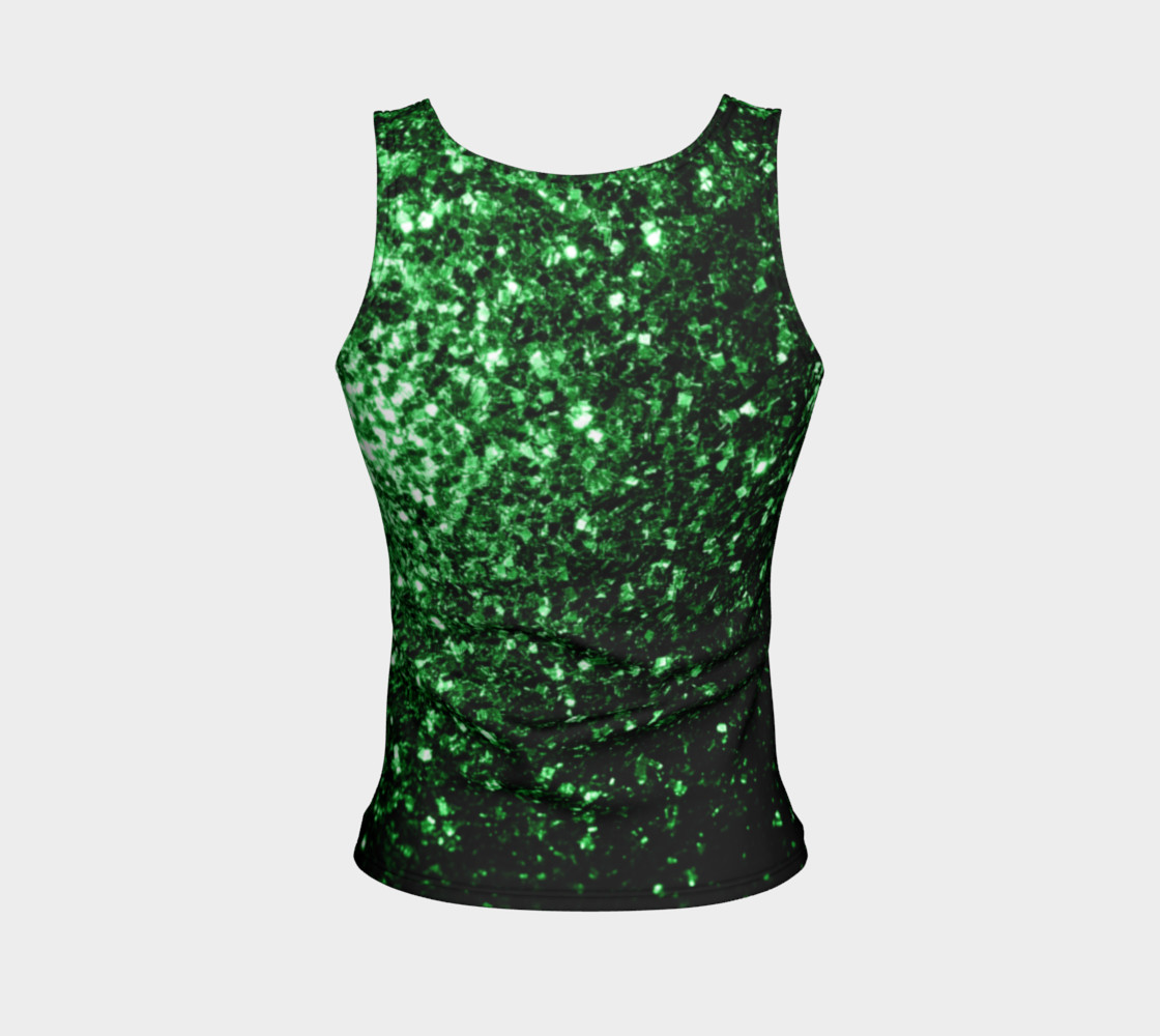 Aperçu de Beautiful Glamour Dark Green glitter sparkles #2