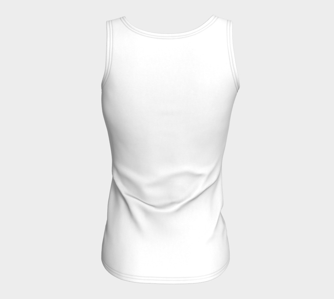 Flower Bouquet, long fitted tank top. preview #6