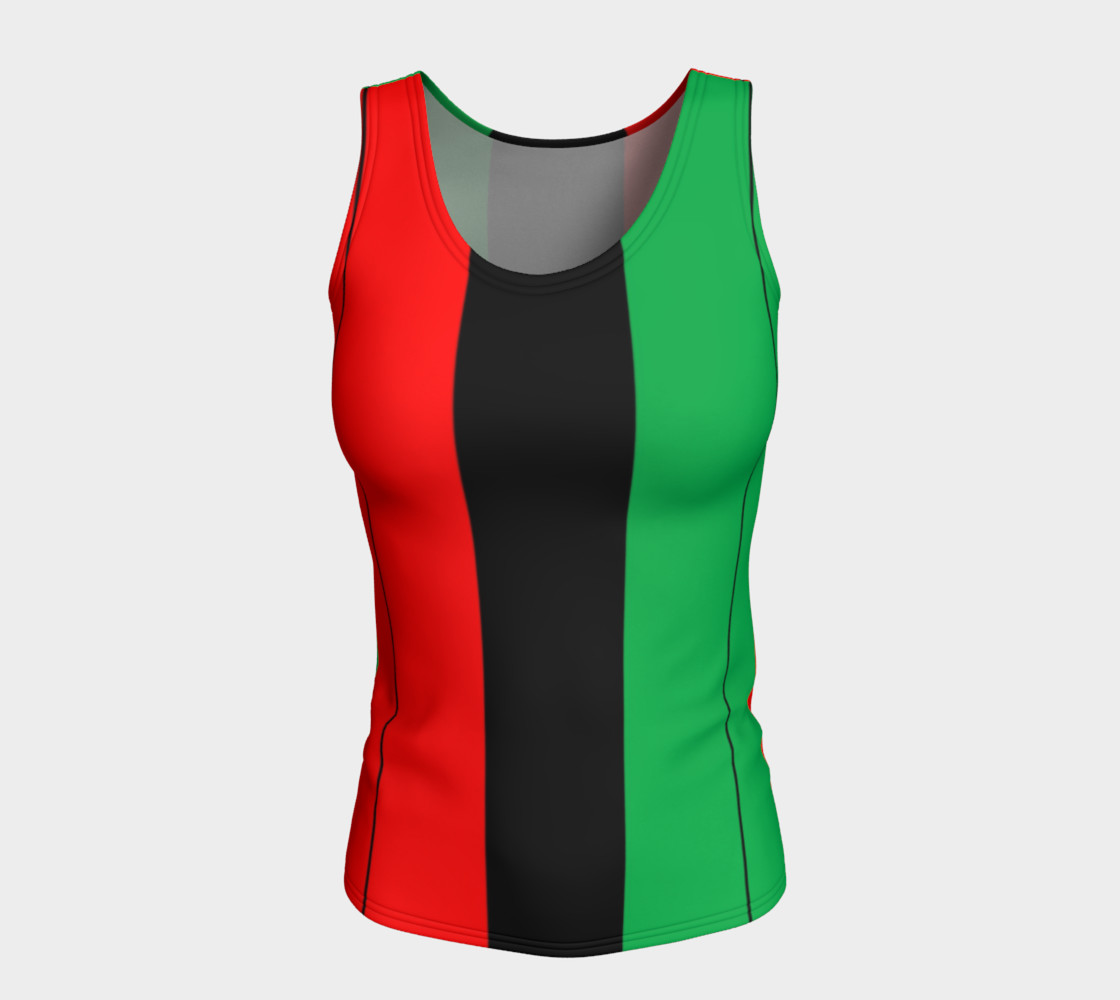 Kwanzaa Striped Pattern Red Black Green preview #5