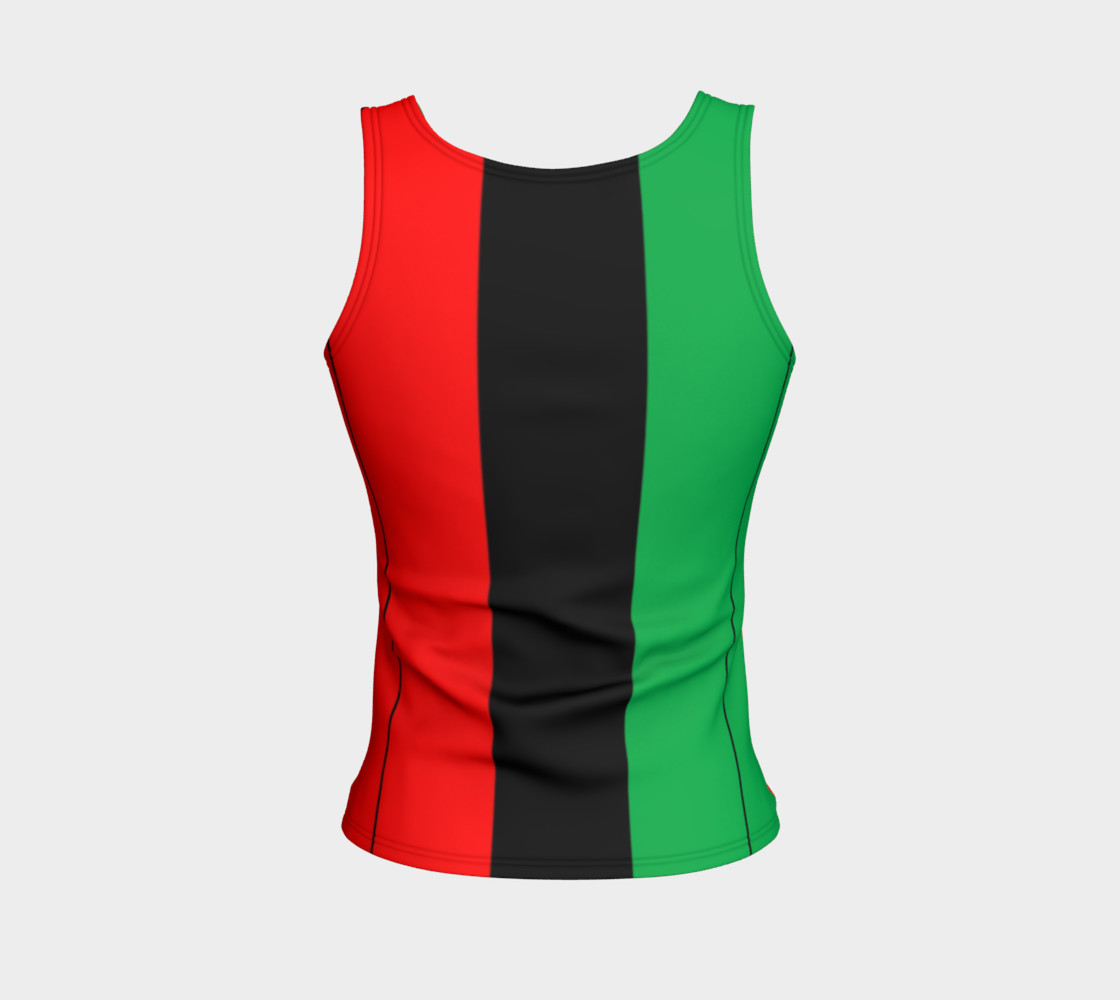 Kwanzaa Striped Pattern Red Black Green 3D preview