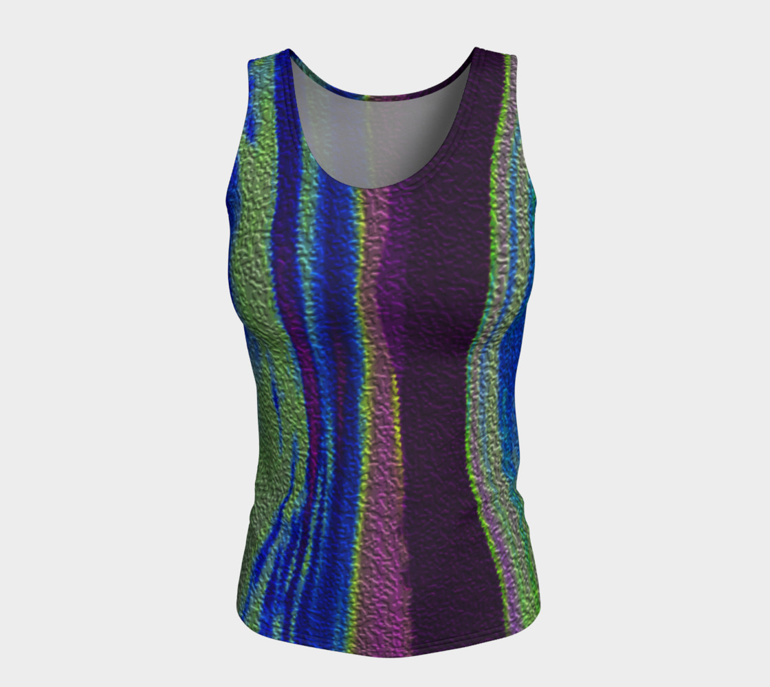 Color Dance Fitted tank top preview #5