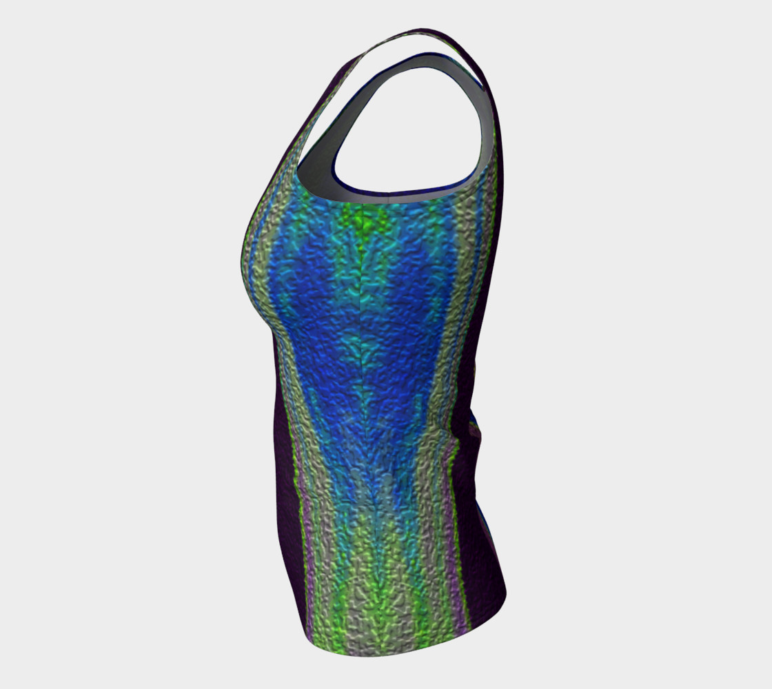 Color Dance Fitted tank top preview #7