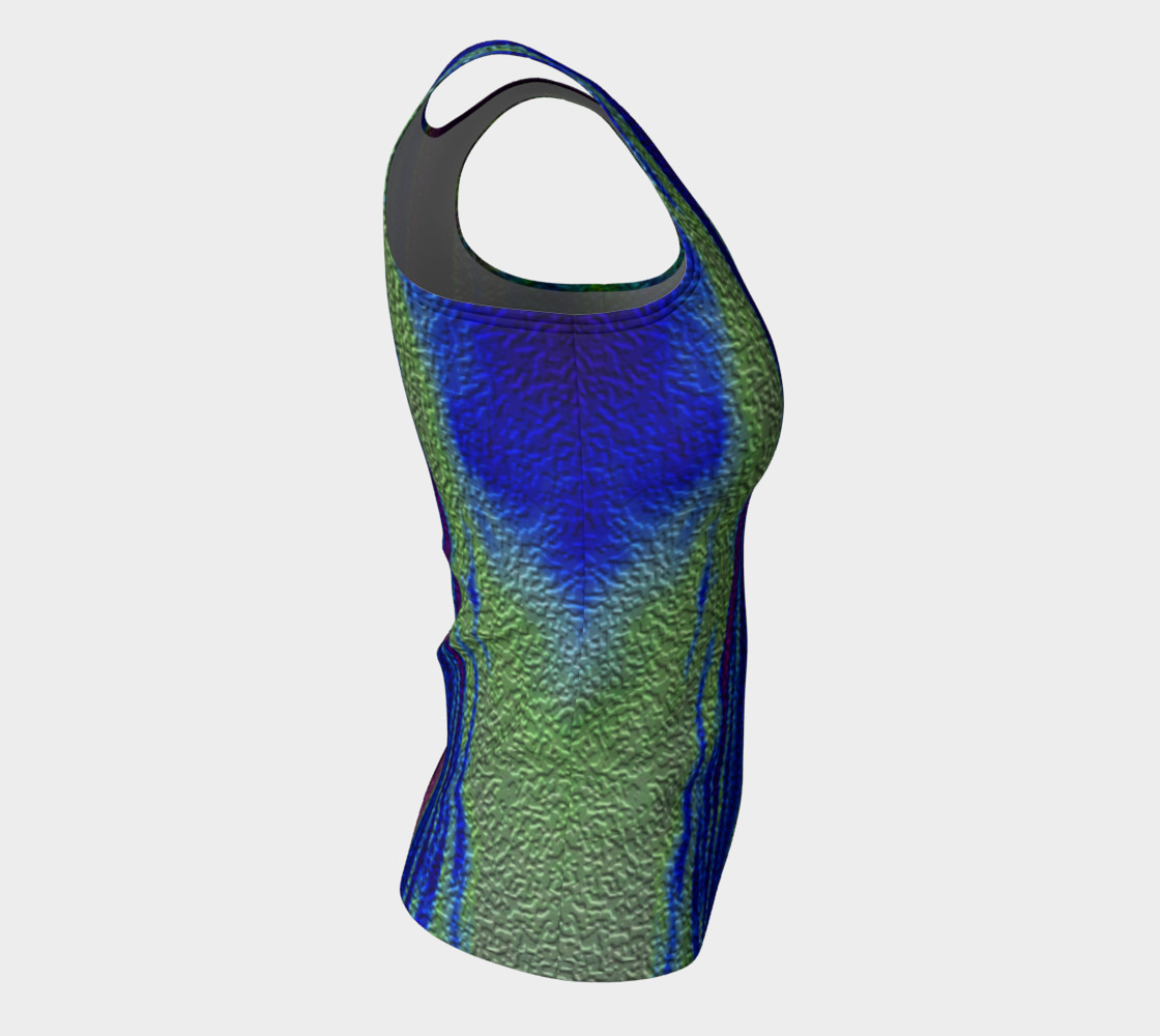 Color Dance Fitted tank top preview #8