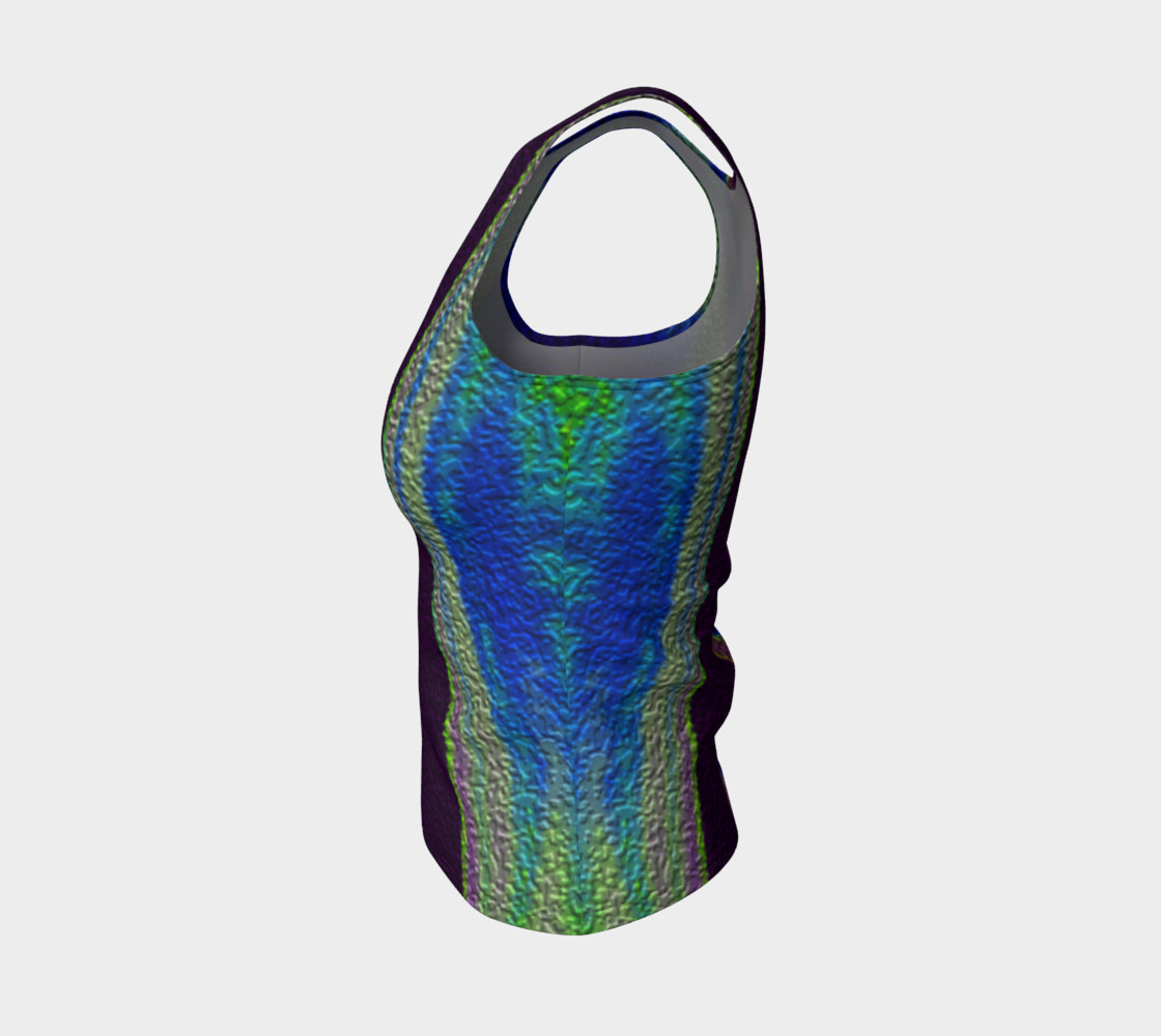 Color Dance Fitted tank top preview #3