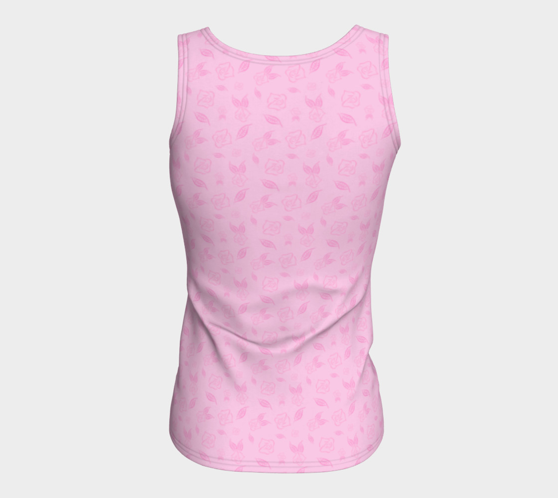 Cartoon Rose Fitted Tank Top thumbnail #7