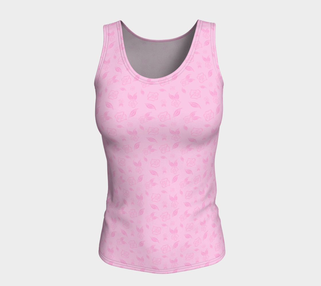 Cartoon Rose Fitted Tank Top preview #5