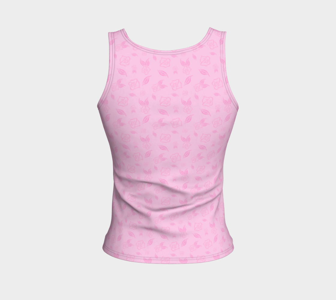 Cartoon Rose Fitted Tank Top preview #2