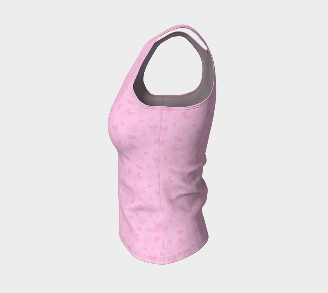 Cartoon Rose Fitted Tank Top preview #3