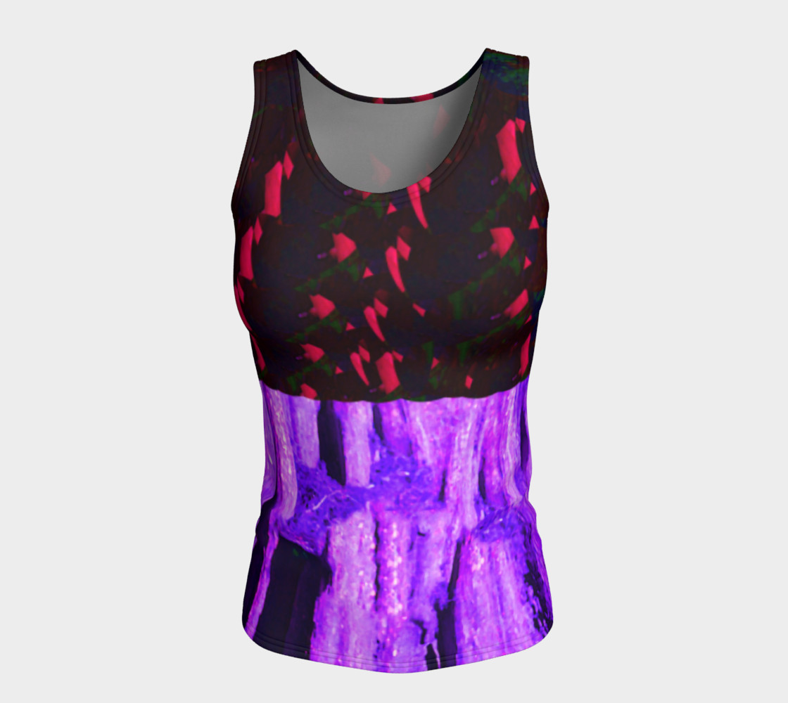 Cypress Violet Fitted Tank Top preview #5