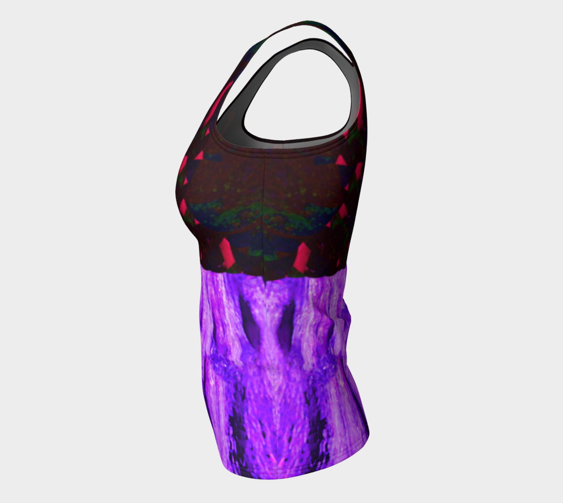 Cypress Violet Fitted Tank Top preview #7