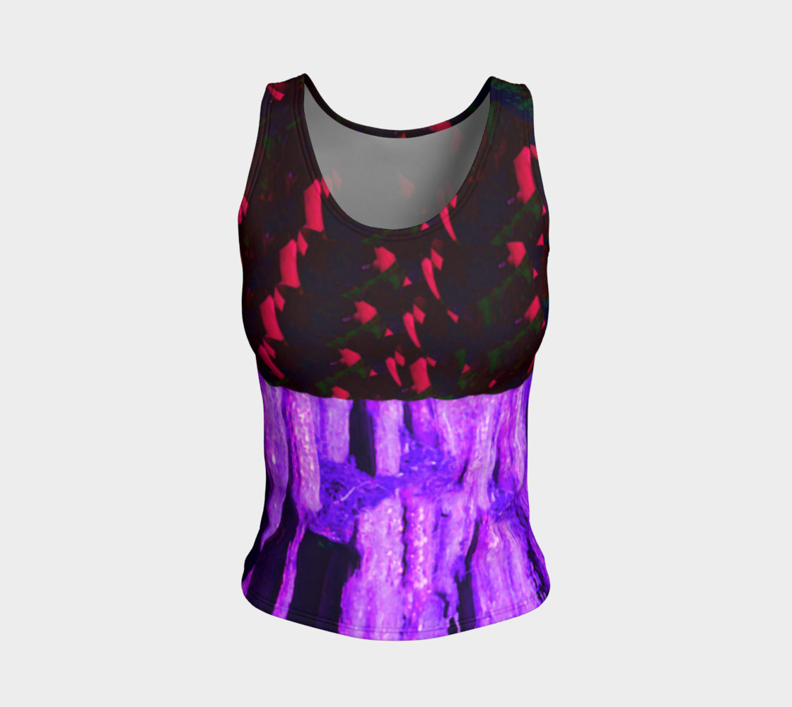 Cypress Violet Fitted Tank Top preview #1
