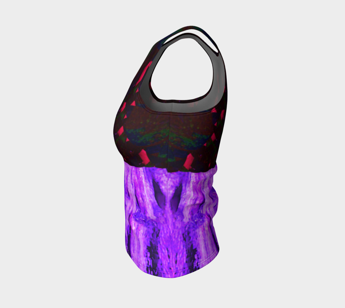 Cypress Violet Fitted Tank Top preview #3