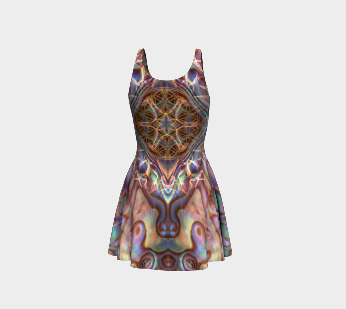 Sea Opal Flare Dress preview #3