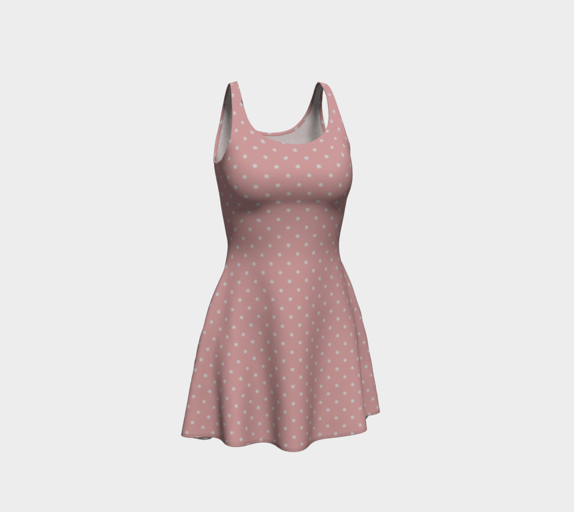 BUBBLEGUM POLKA FLARE DRESS preview #1