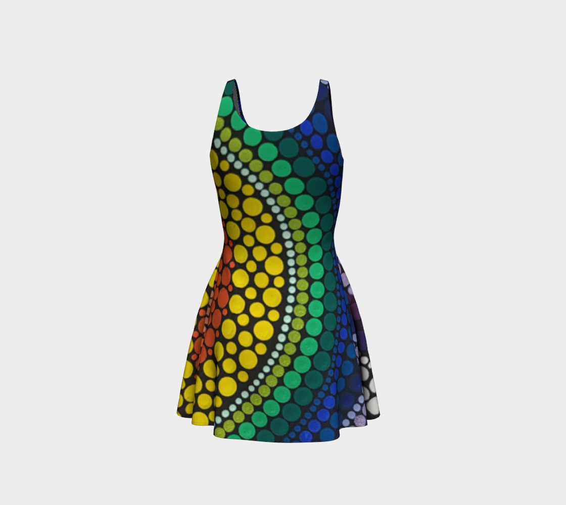 Rainbow Flare Dress preview #3