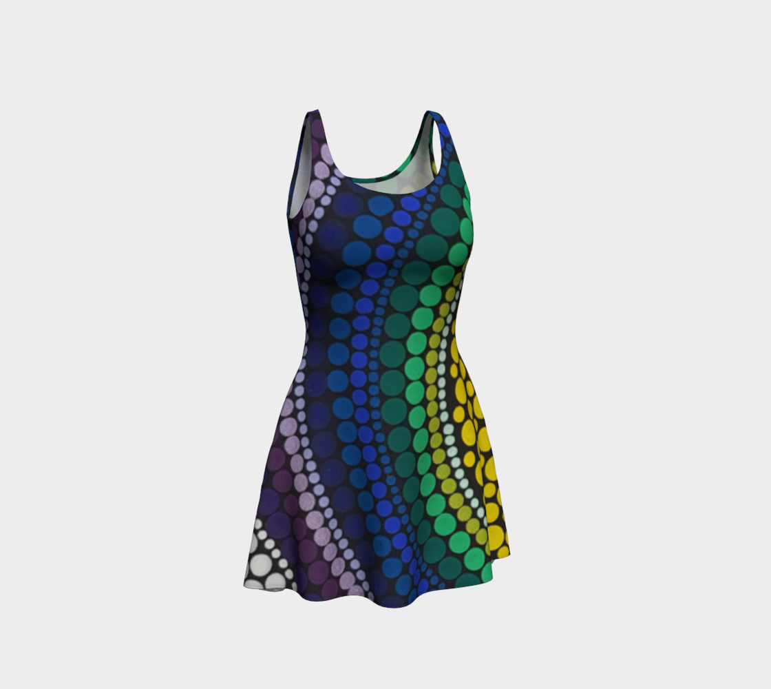 Rainbow Flare Dress preview #1