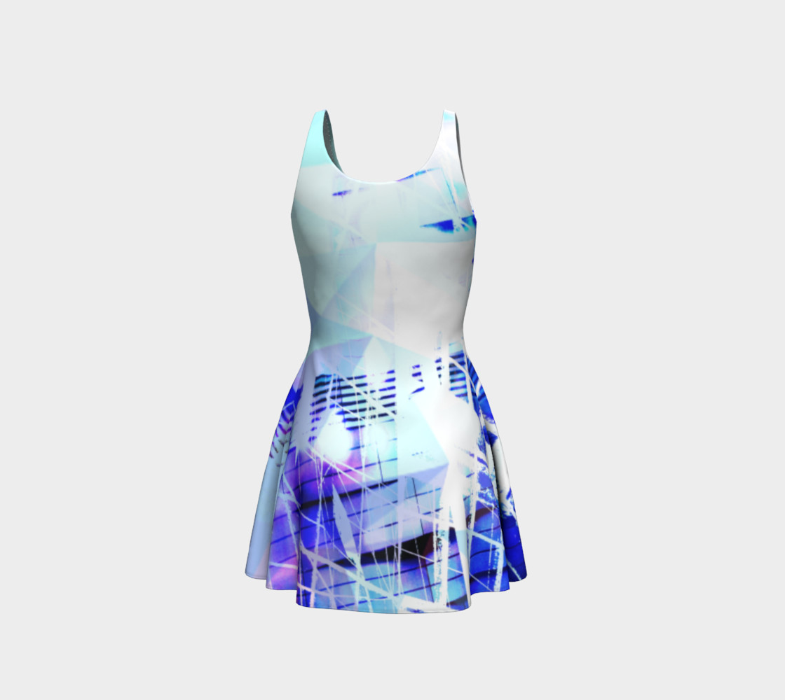 Cityscape Prisms Flare Dress preview #3