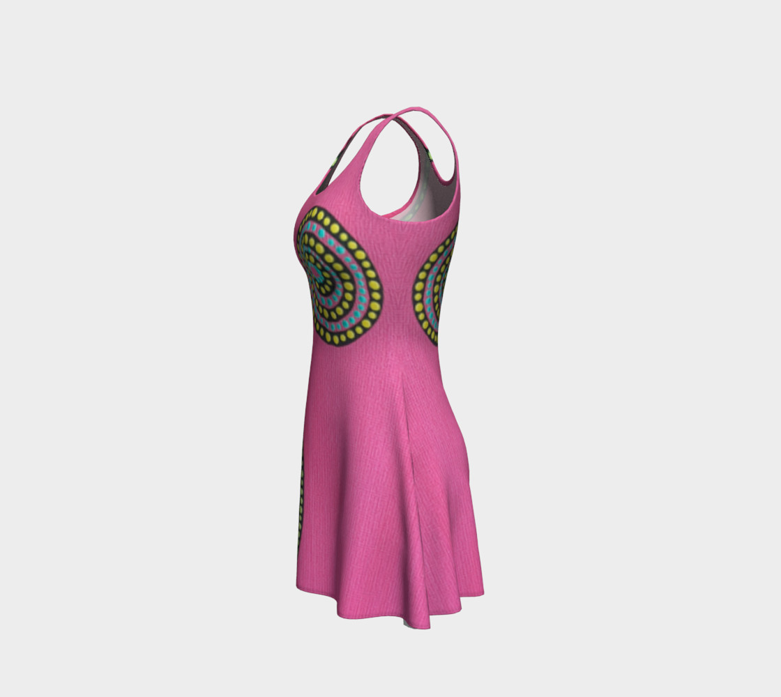 BlinkitArt Magenta Flare Dress preview #2